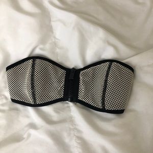 TRIANGL Zip Up Neoprene Bikini Top Size S